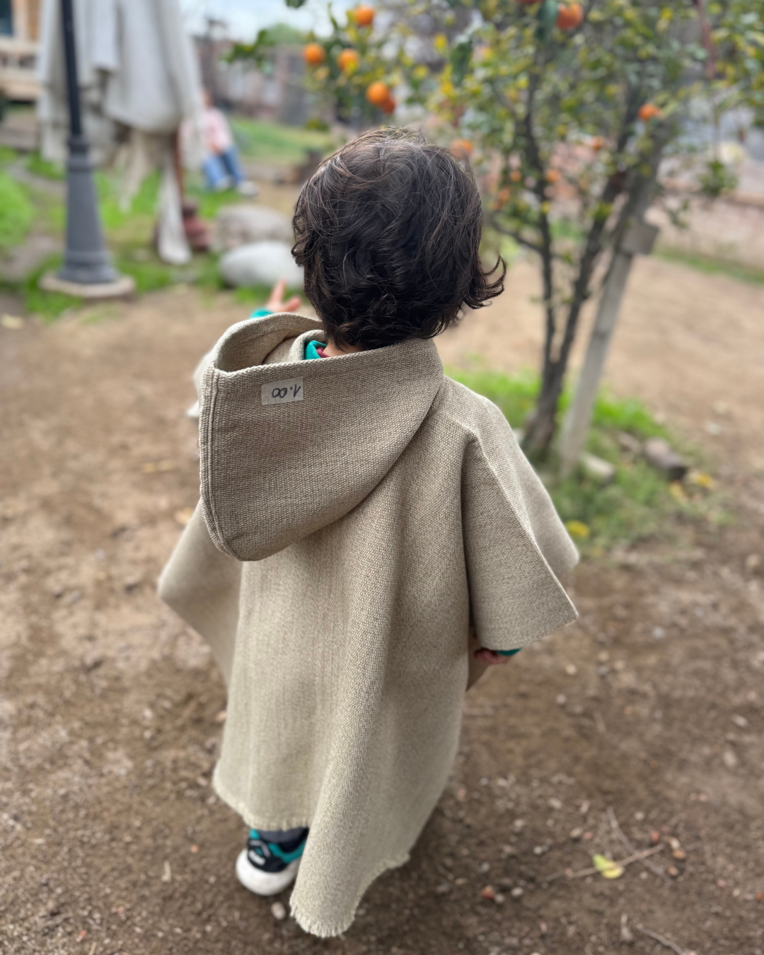 Poncho de Huaso Bebé 1.0mt Beige