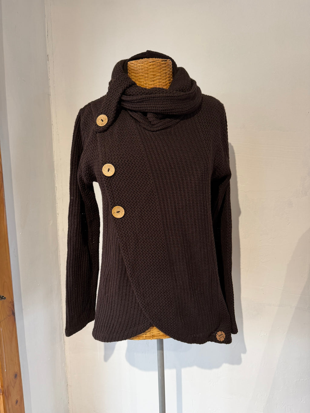 Poncho Vestir Mocca Talla S-M