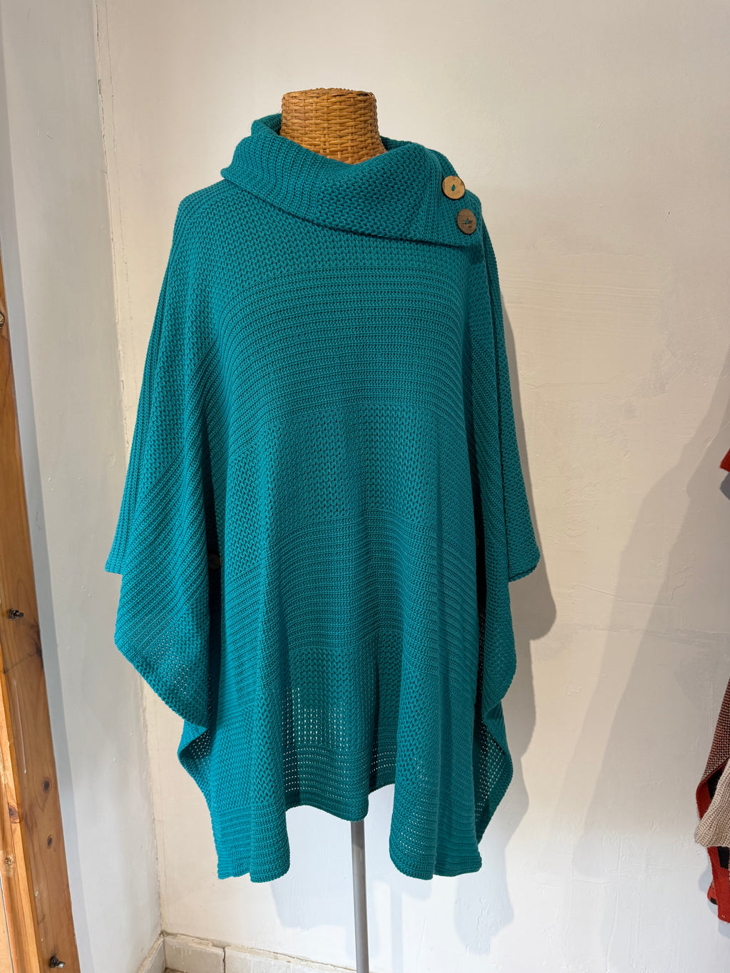 Poncho Vestir Turquesa