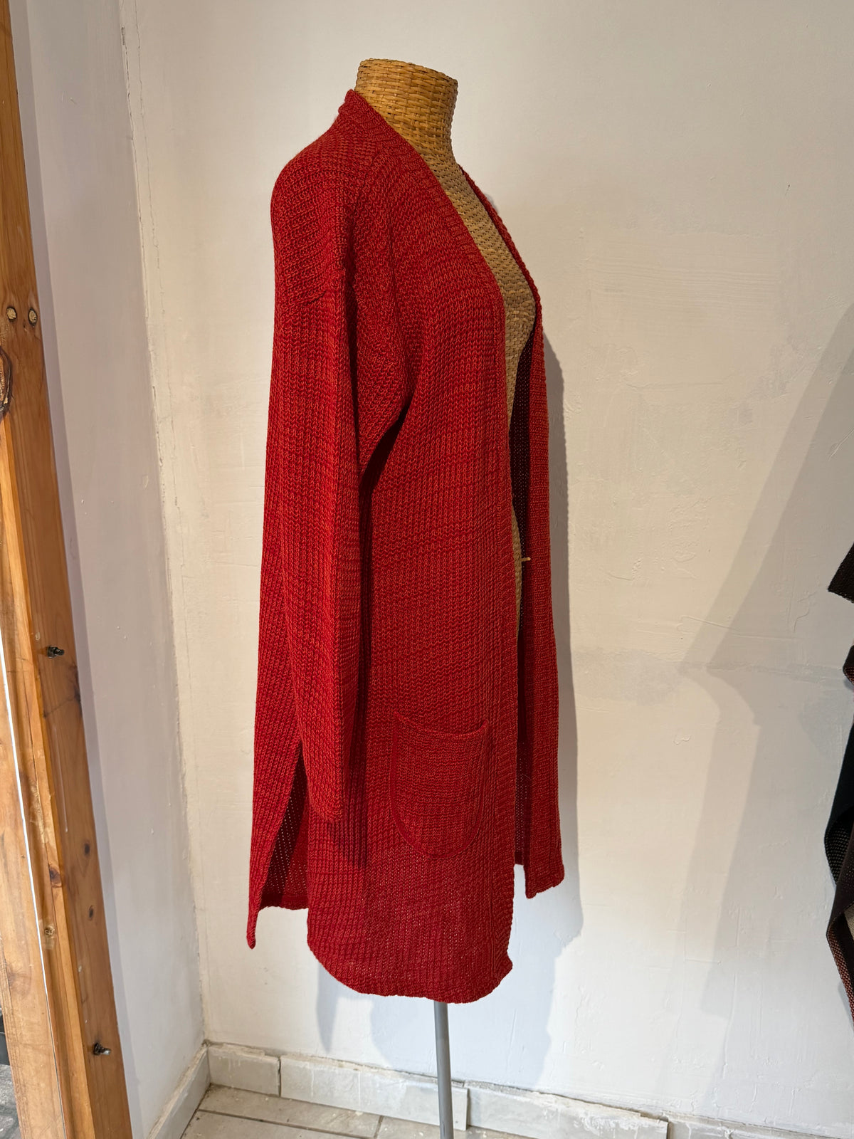 Tapado Rojo Tejido