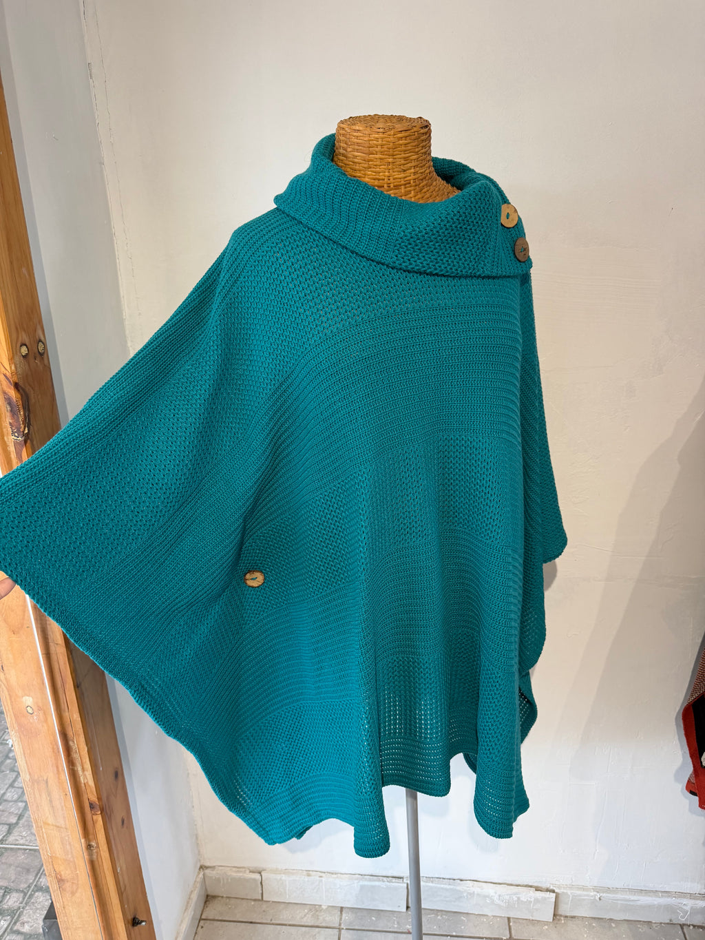 Poncho Vestir Turquesa