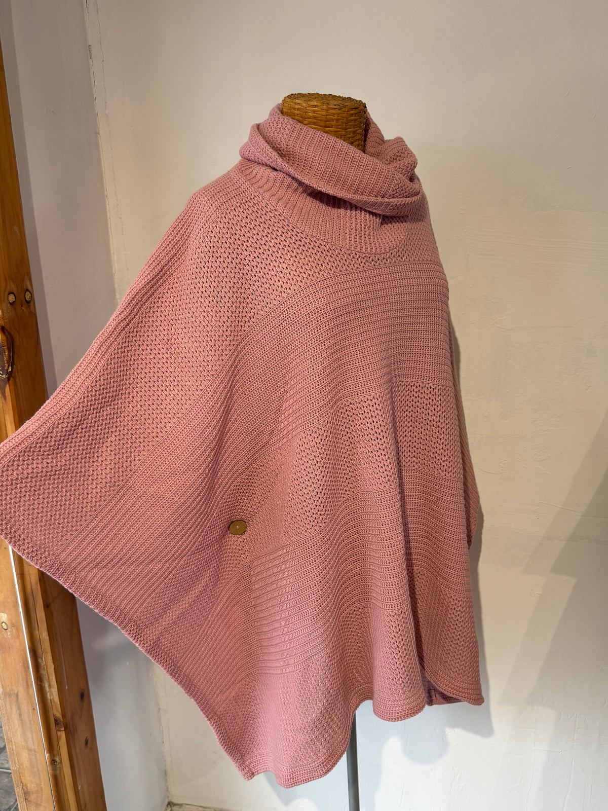 Poncho Vestir Rosado