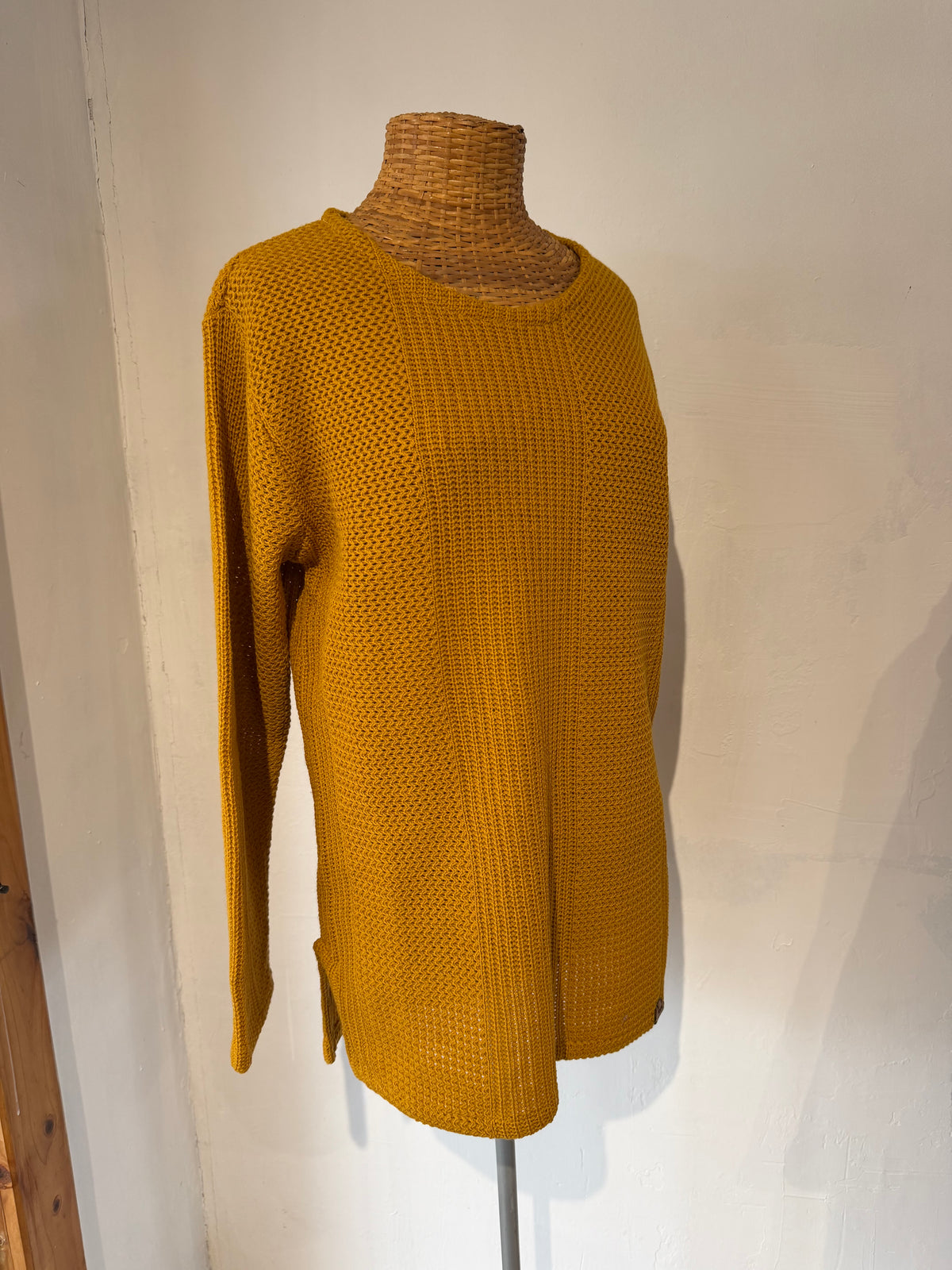 Chaleco Amarillo Tejido
