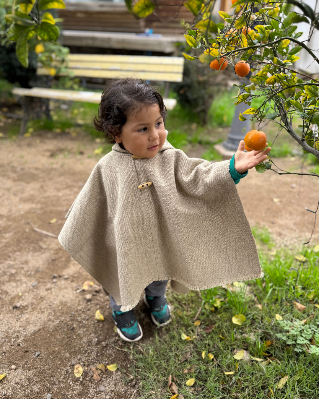 Poncho de Huaso Bebé 1.0mt Beige