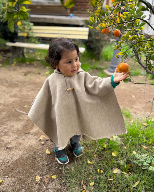 Poncho de Huaso Bebé 1.0mt Beige