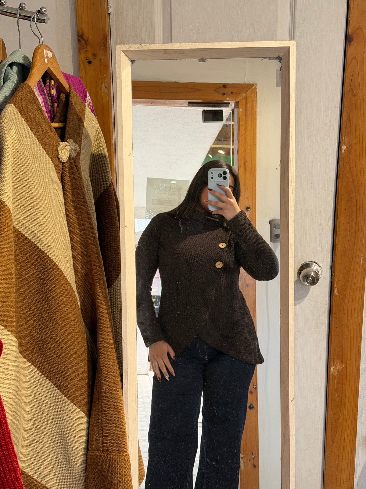 Poncho Vestir Mocca Talla S-M