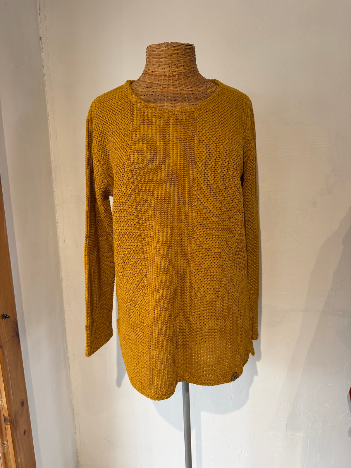 Chaleco Amarillo Tejido
